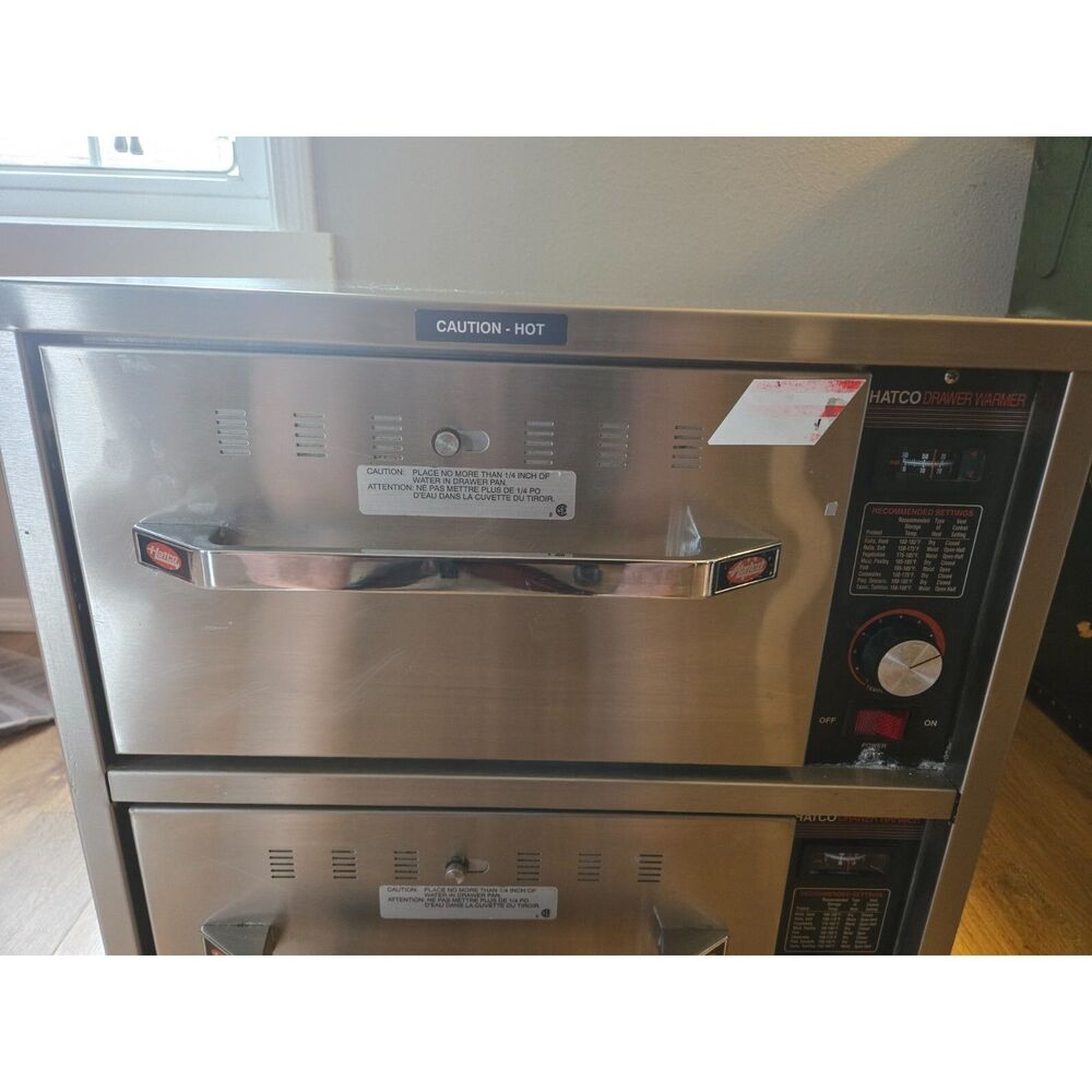 HATCO HDW-2N-S Stainless Steel Portable Electric 2 Drawer Food Warmer TESTED
